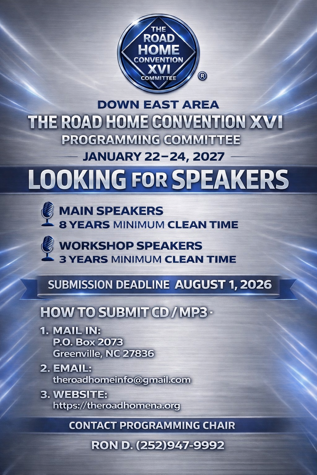 Road home program speaker submission