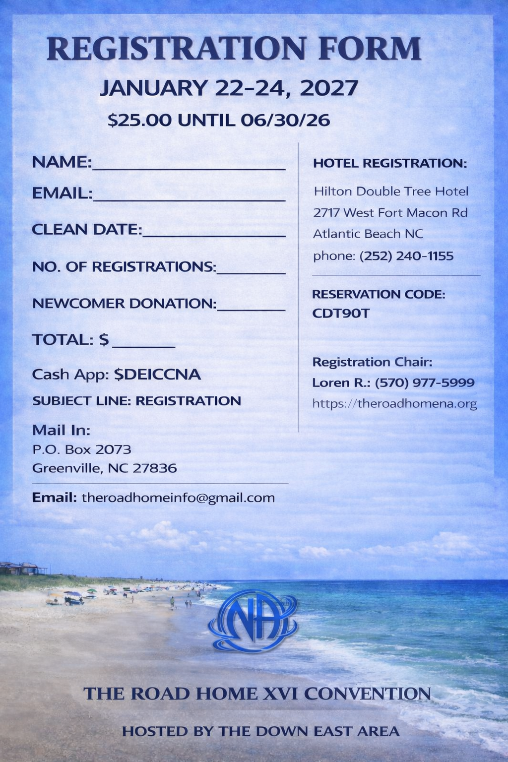 ROAD HOME REGISTRATION