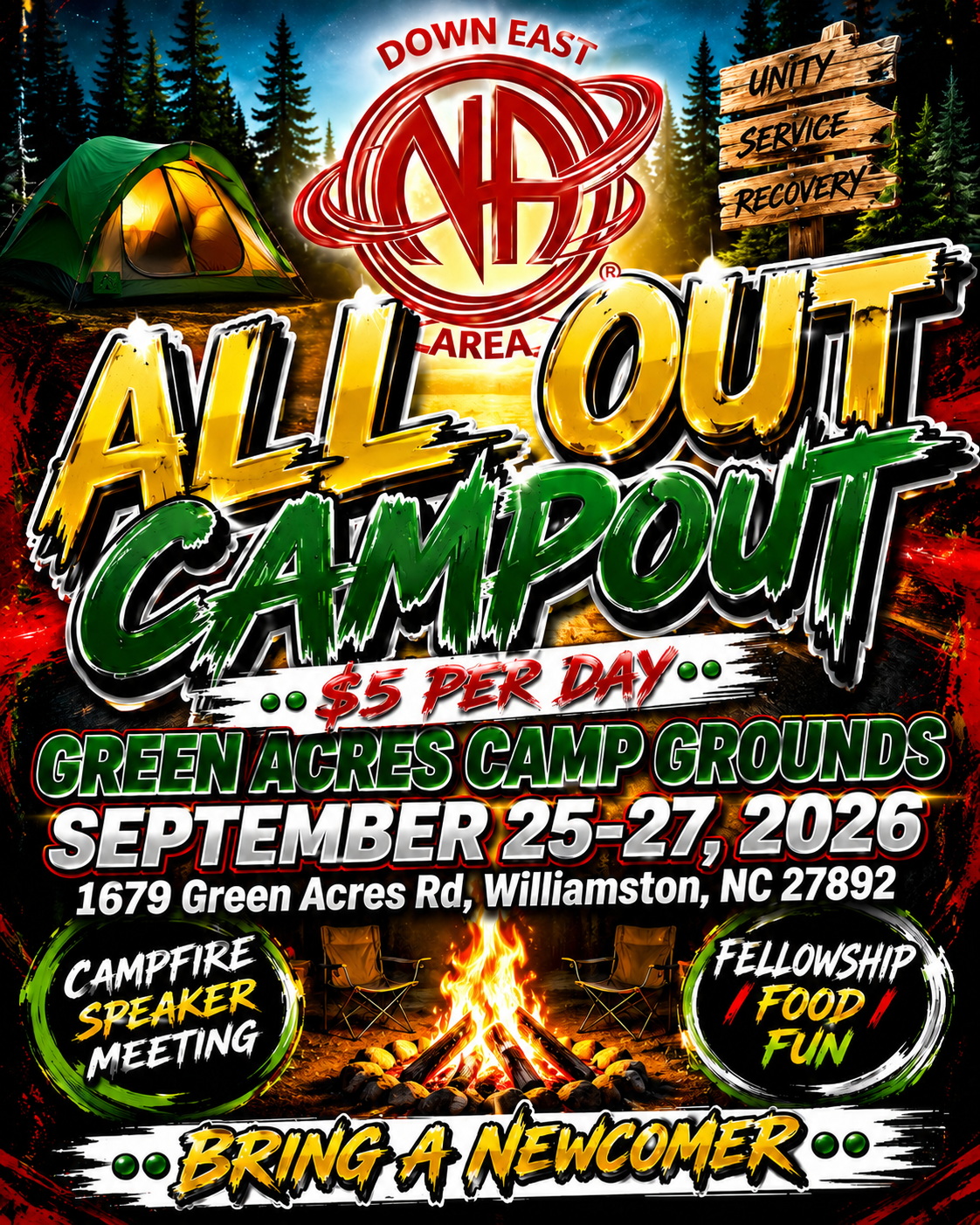 ALL OUT CAMPOUT  SEPTEMBER 25-27