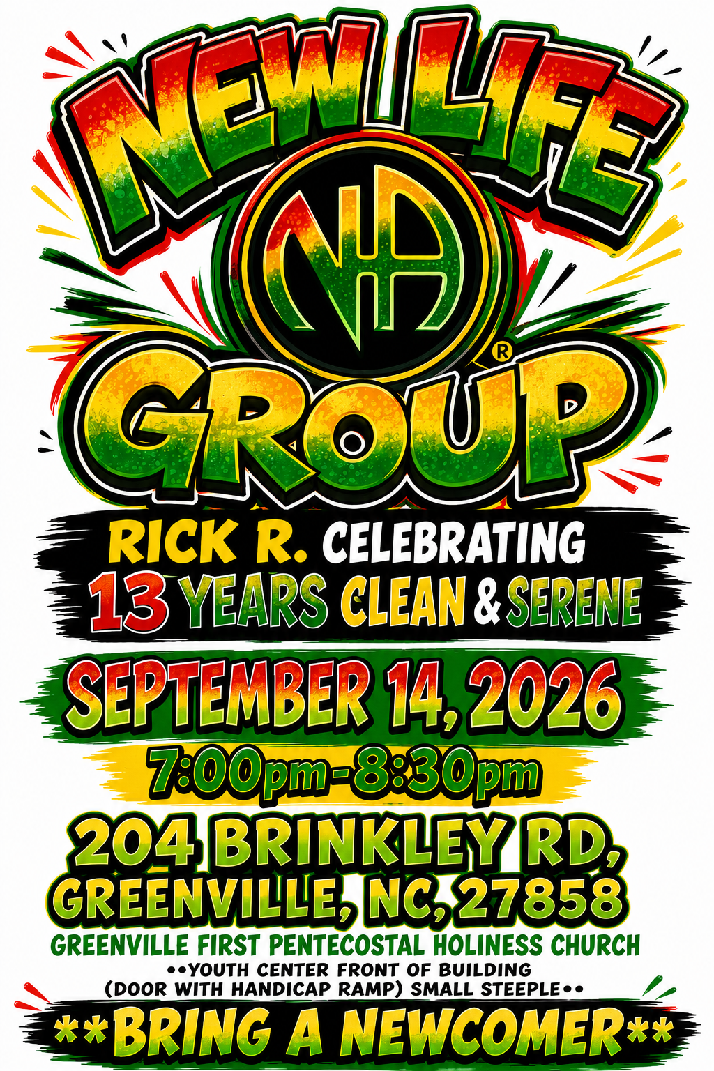 NEW LIFE GROUP RICK R. 13 YEARS