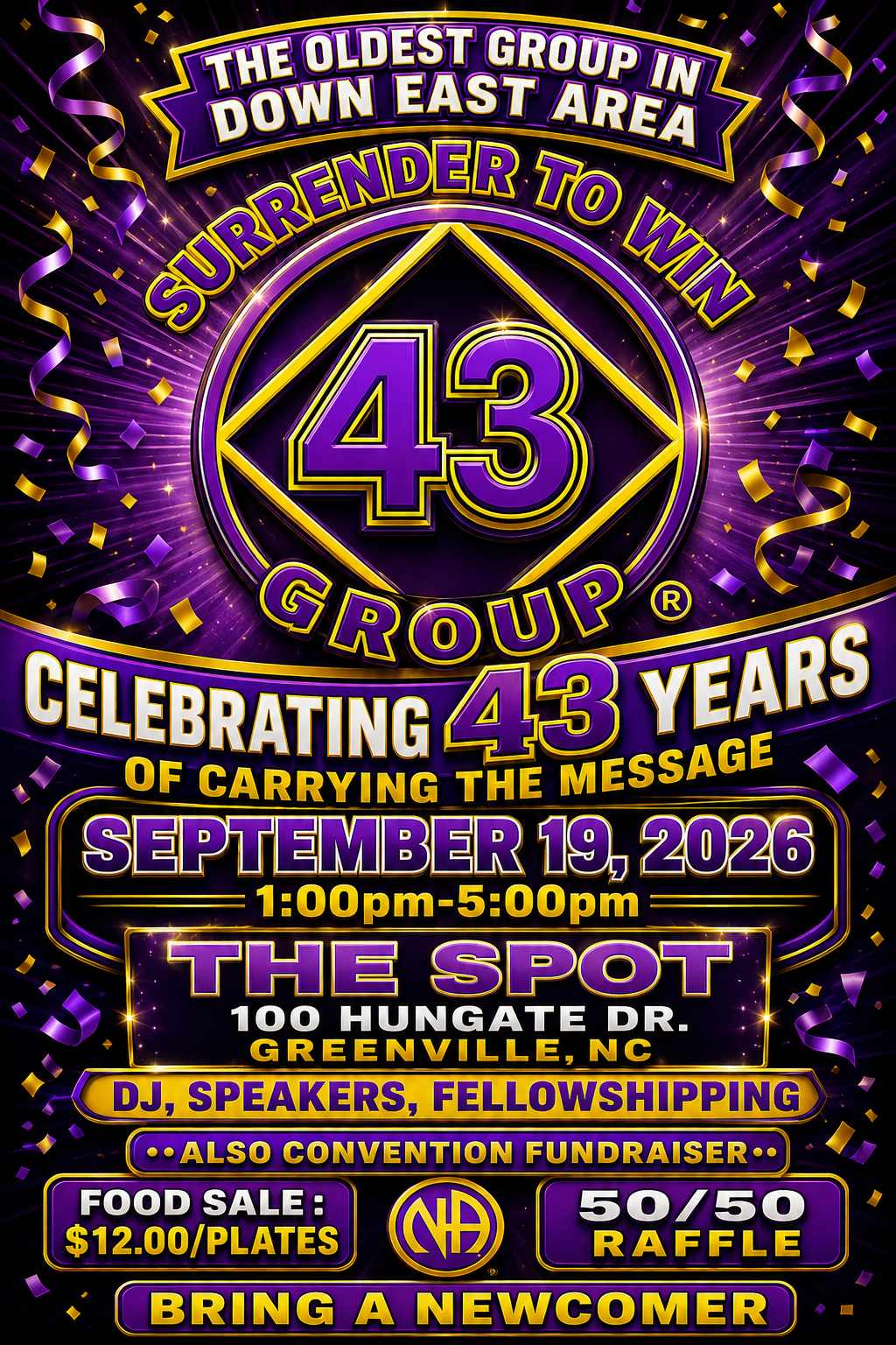 SURRENDER TO WIN 43rd GROUP ANNIVERSARY