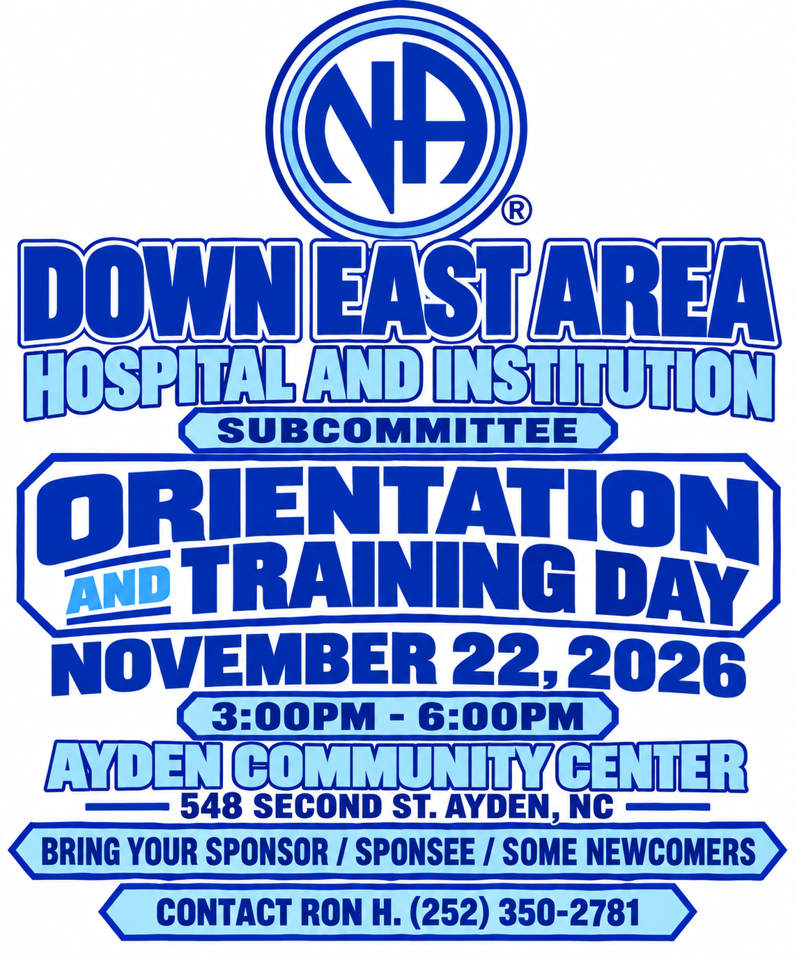 HOSPITAL & INSTITUTION LEARNING DAY NOV. 29 3-6PM